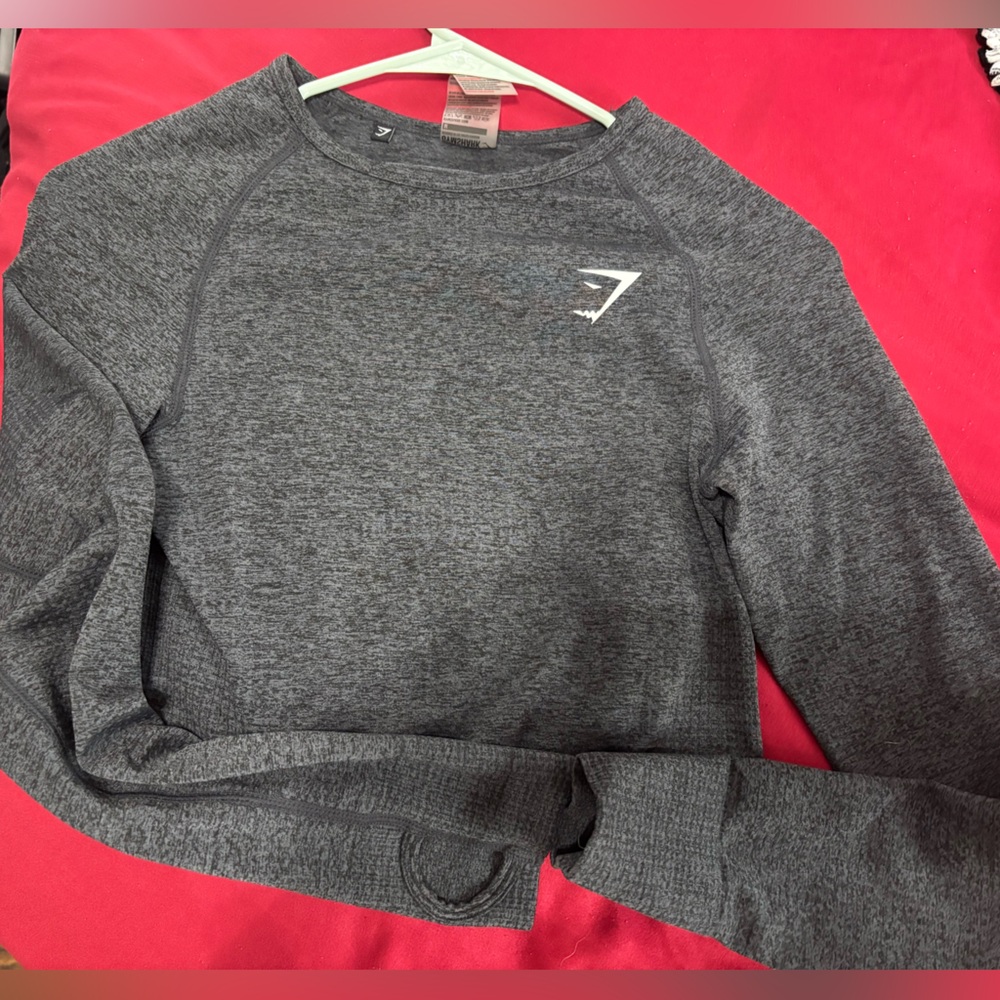 Gymshark  women’s grey work out long sleeve